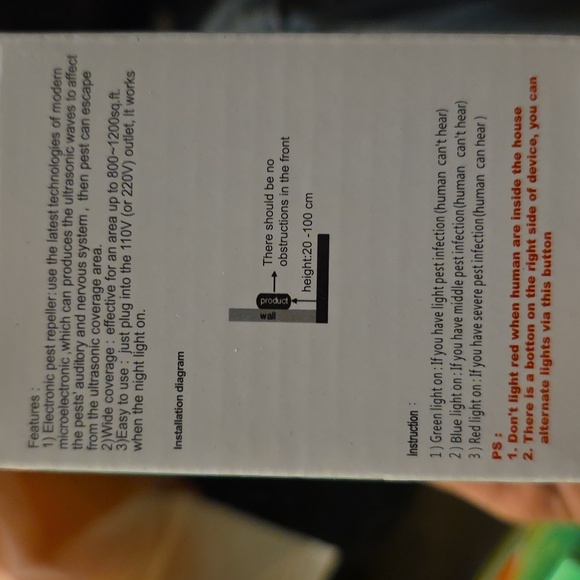 Ultrasonic Pest Repeller - Black - Picture 3 of 7